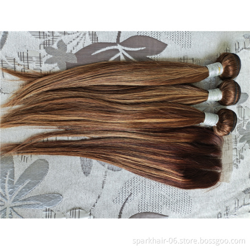 Highlight Mink Brazilian Hair Bundle,10a Grade Brazilian Human Hair Extension,Raw Virgin Brazilian Cuticle Aligned Hair Vendor